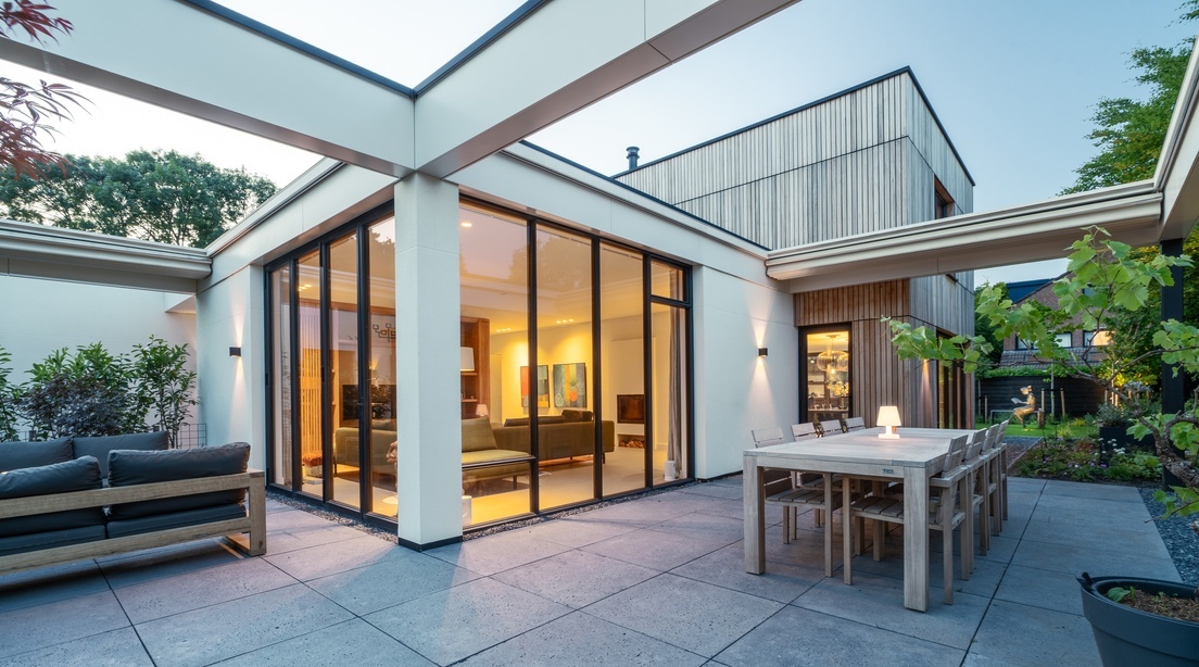 Maatwerk terrasoverkapping inbouw