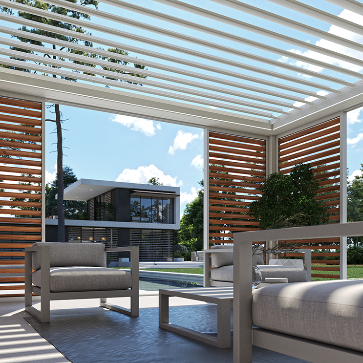 Tuinkamer met lamellen | Artino