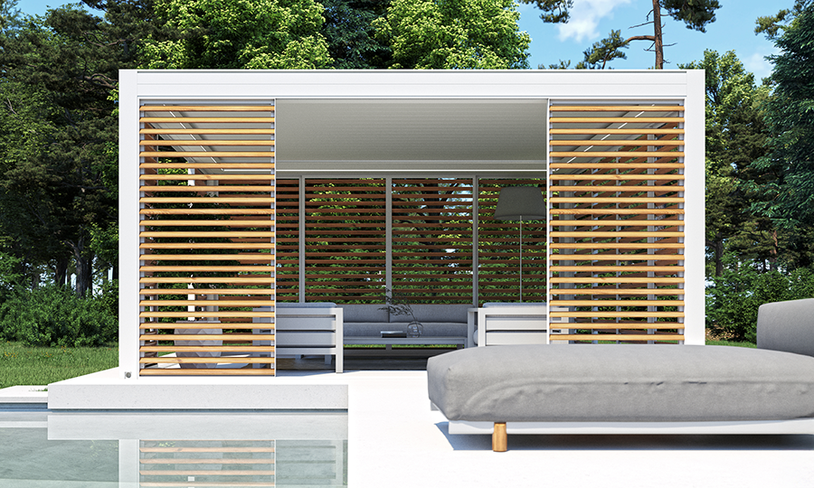 Tuinkamer met lamellen | Artino