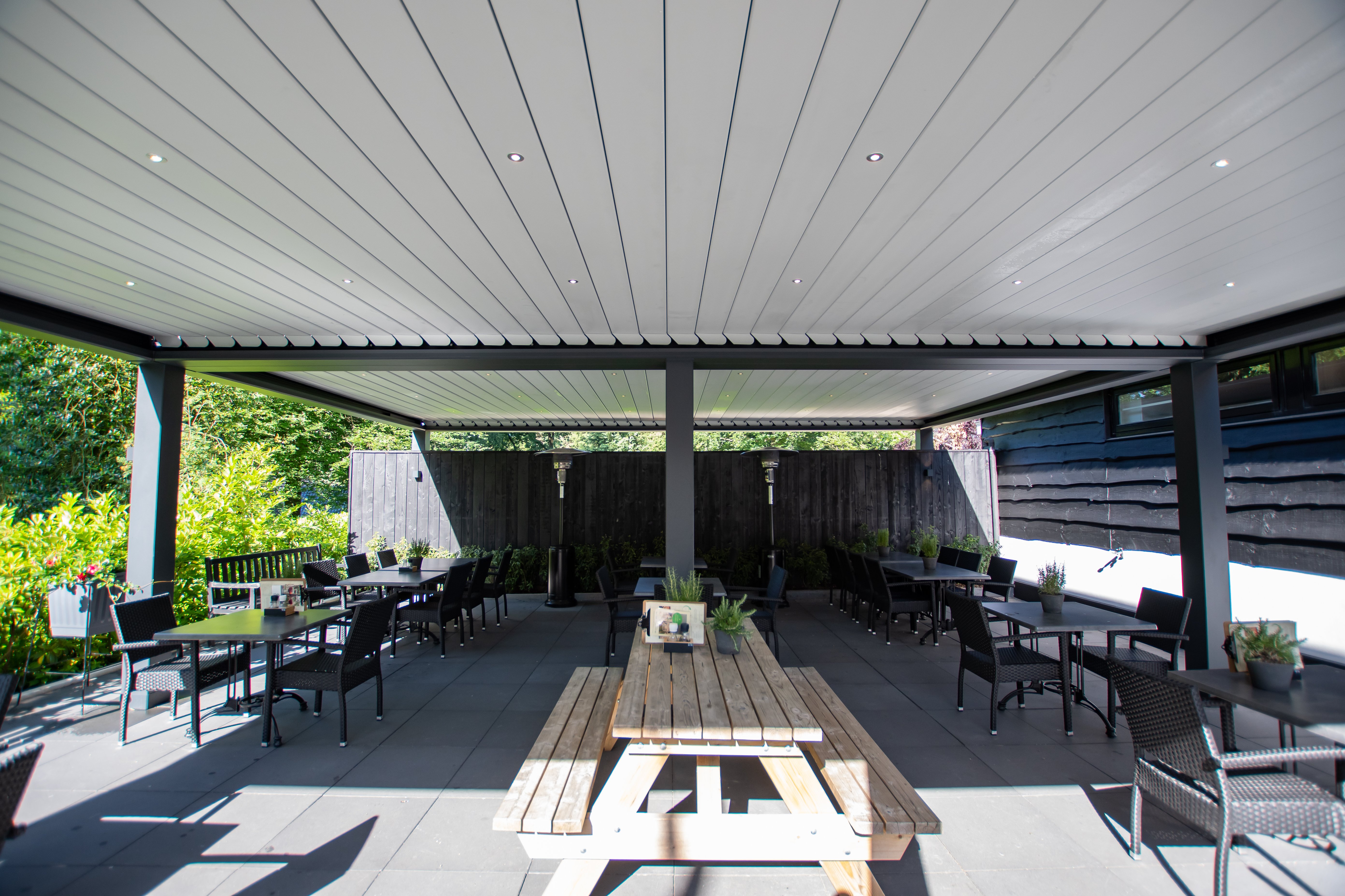 Lamellen dak horeca