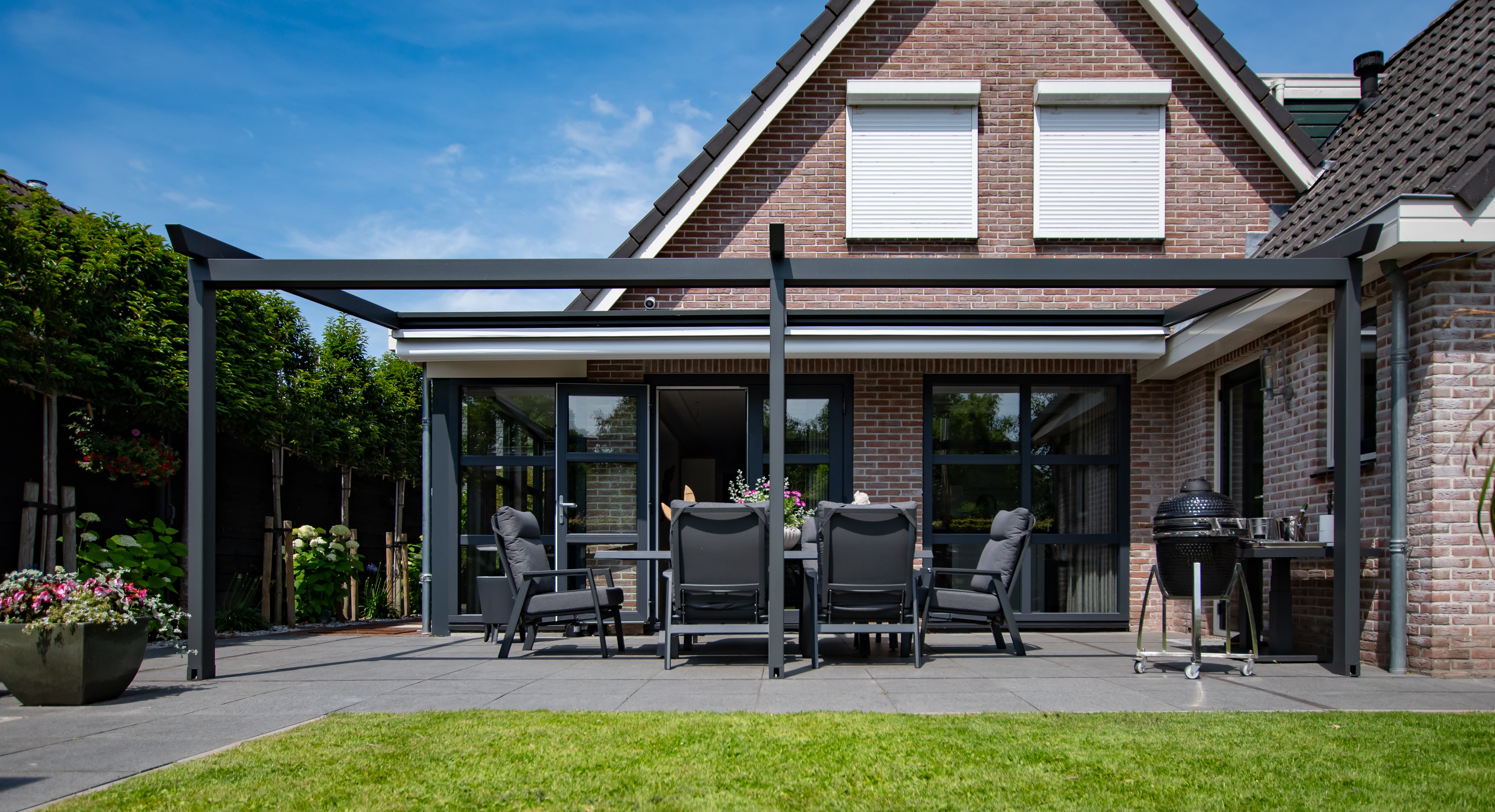 overkapping aan huis