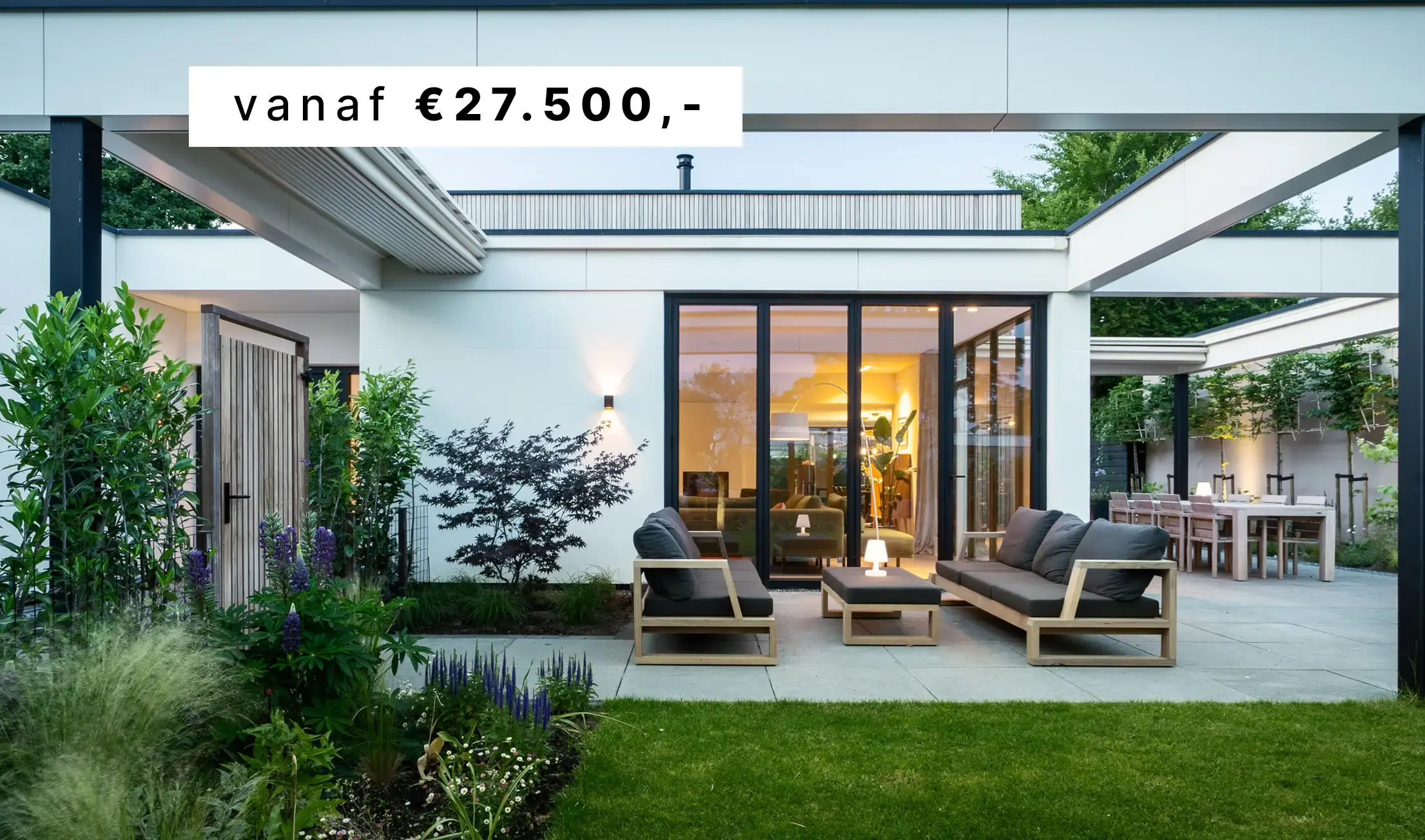 Terrasoverkapping met doek | Artino