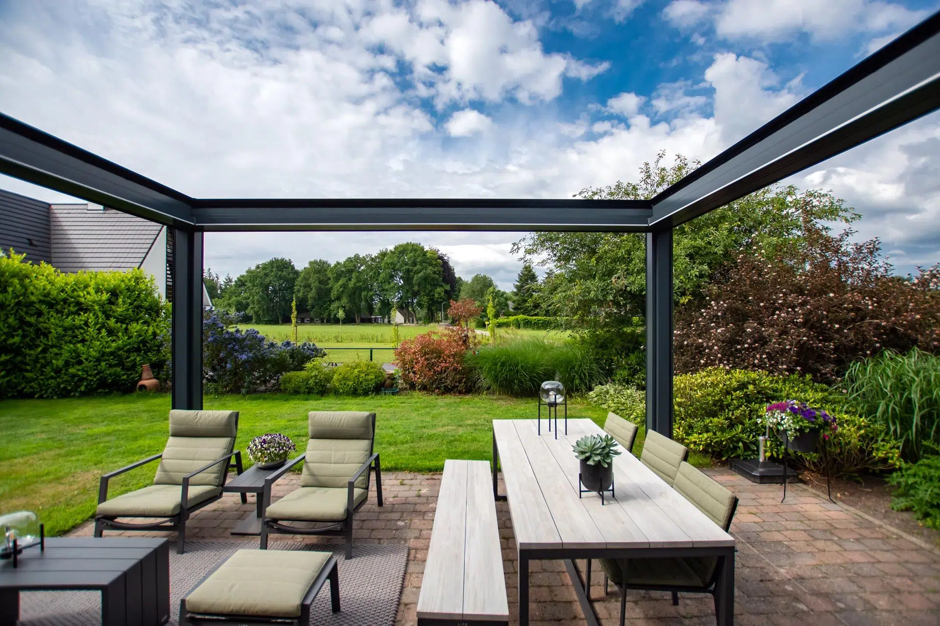 Terrasoverkapping uitschuifbaar