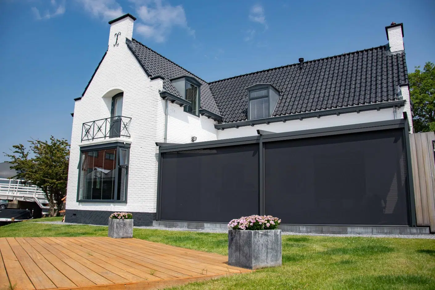 Overkapping veranda met doek